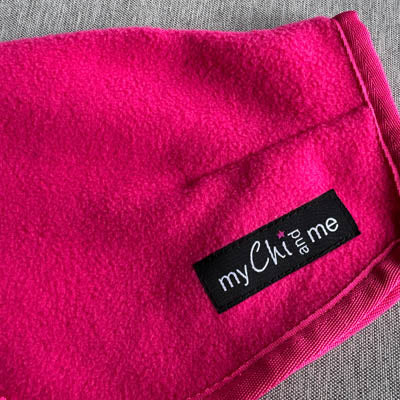 Tiny Toastie Water Repellent Fleece Dog Coat in Dusky Blue