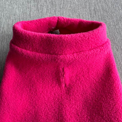 Tiny Toastie Water Repellent Fleece Dog Coat in Dusky Blue