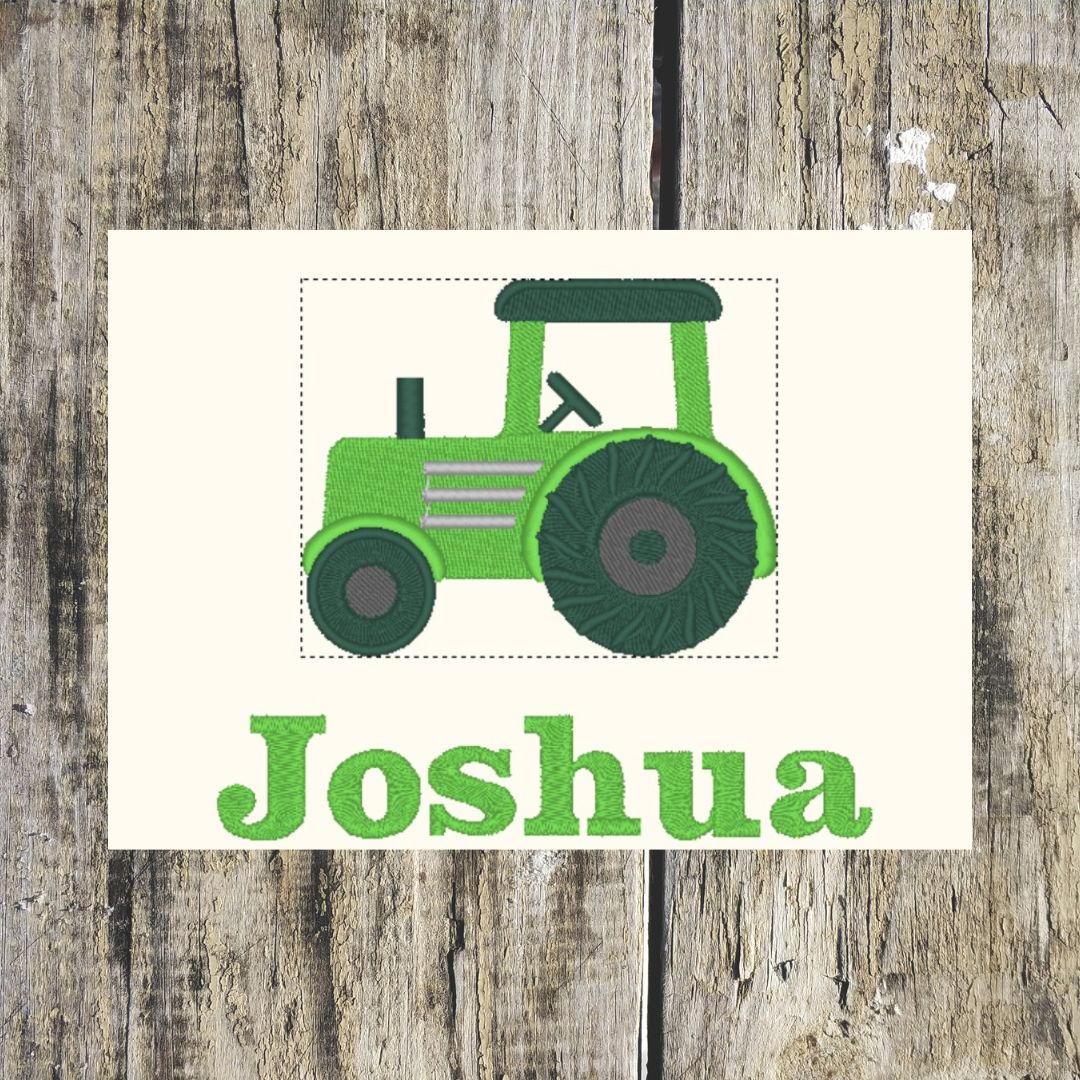 Tractor Personalised Towels in Soft Cotton