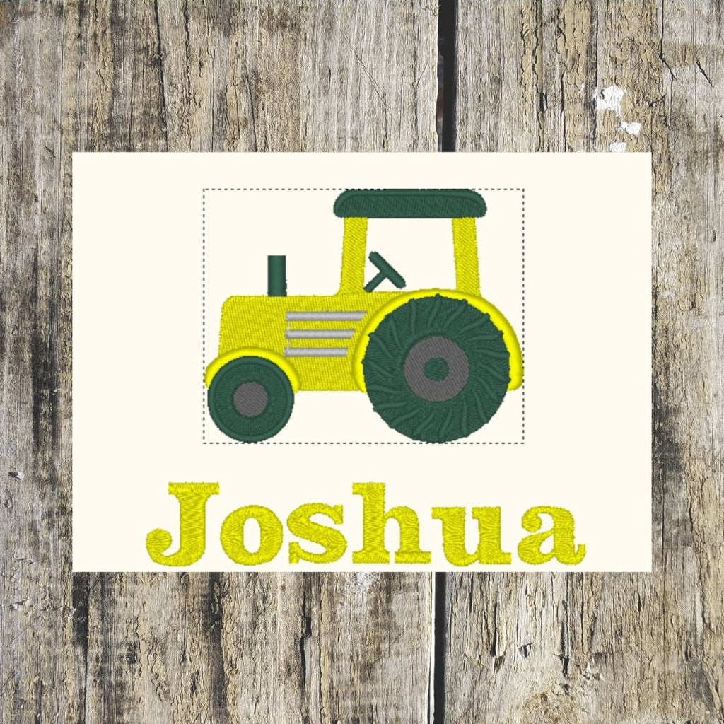 Tractor Personalised Towels in Soft Cotton