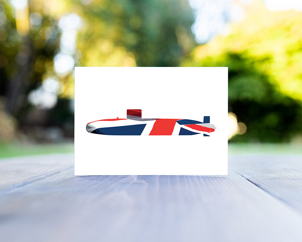 Union Flag Trafalgar Class Greeting Card