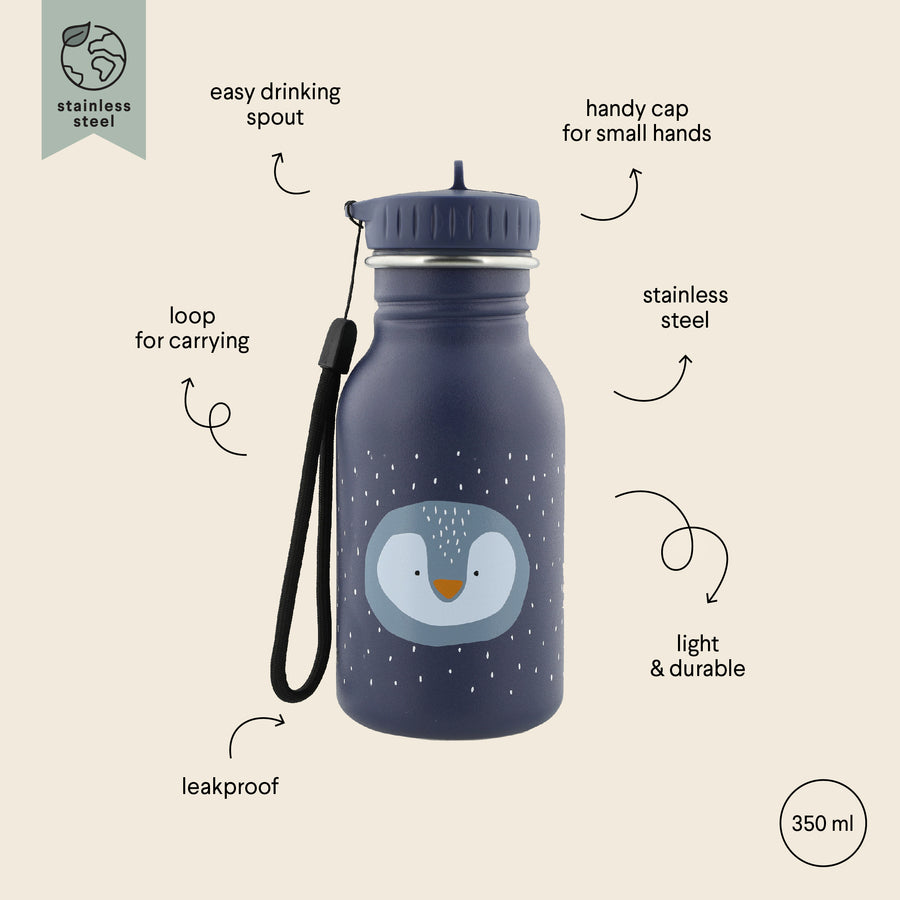 Stainless Steel Kids Water Bottle – Durable & Leak Proof by Trixie Baby at brixbailey.com