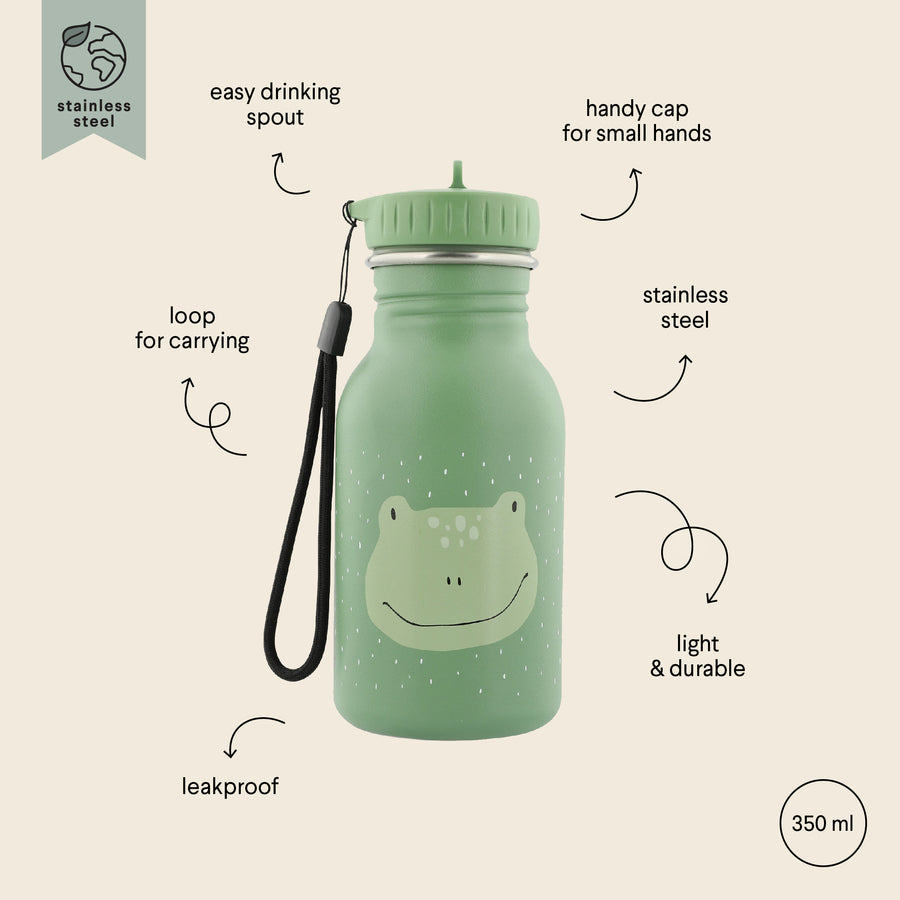 Stainless Steel Kids' Water Bottle – Durable & Leak-Proof by Trixie Baby at brixbailey.com