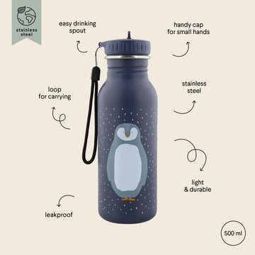 Durable Stainless Steel Kids Water Bottle – Leak Proof & Safe by Trixie Baby at brixbailey.com