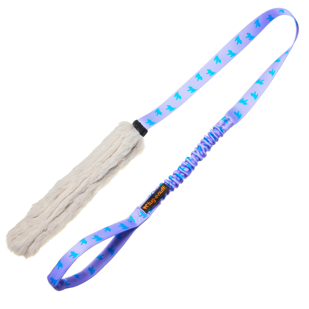 Faux Fur Bungee Chaser Tug Toy for Dogs