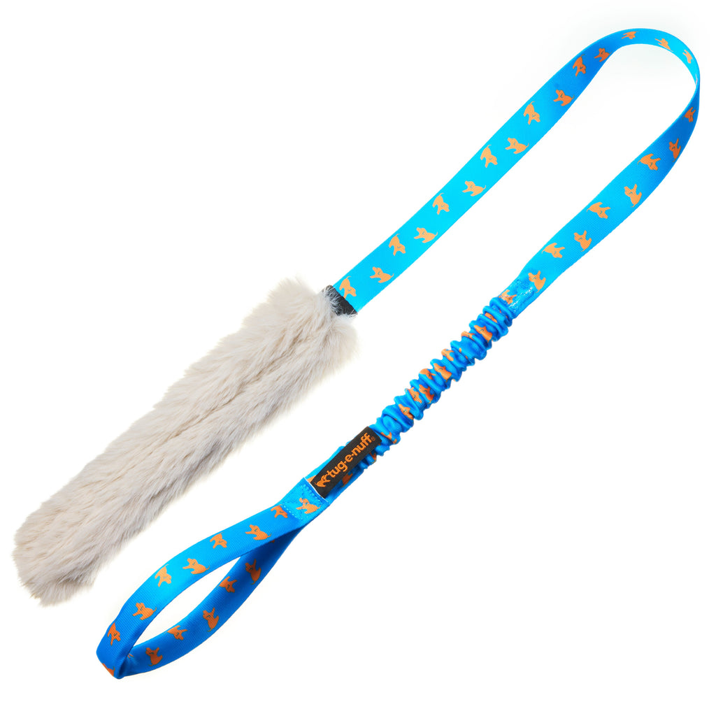 Faux Fur Bungee Chaser Tug Toy for Dogs