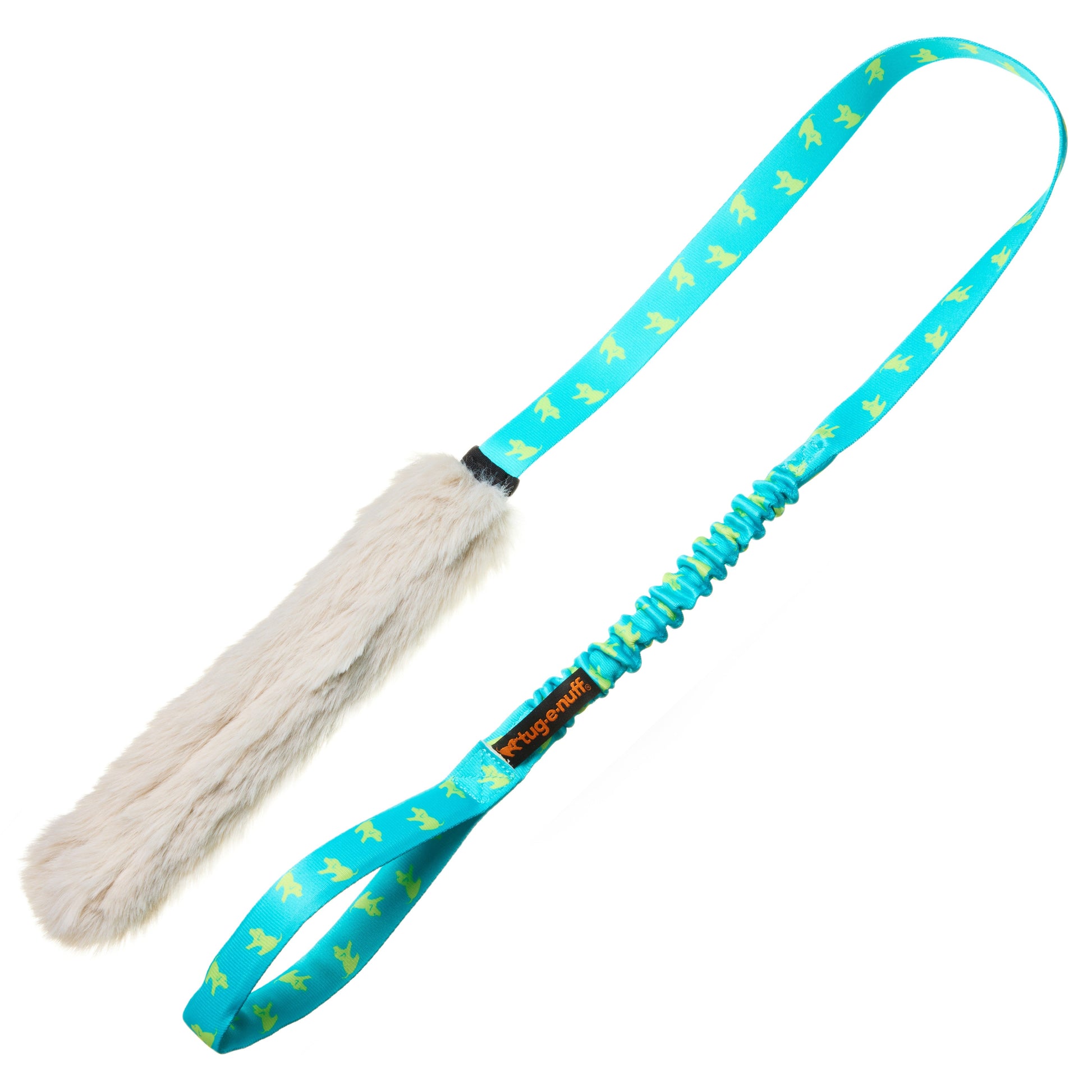 Faux Fur Bungee Chaser Tug Toy for Dogs