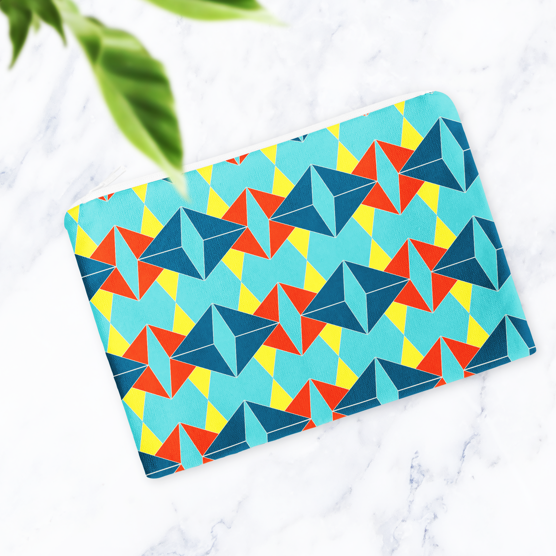Turquoise Retro Make Up Bag