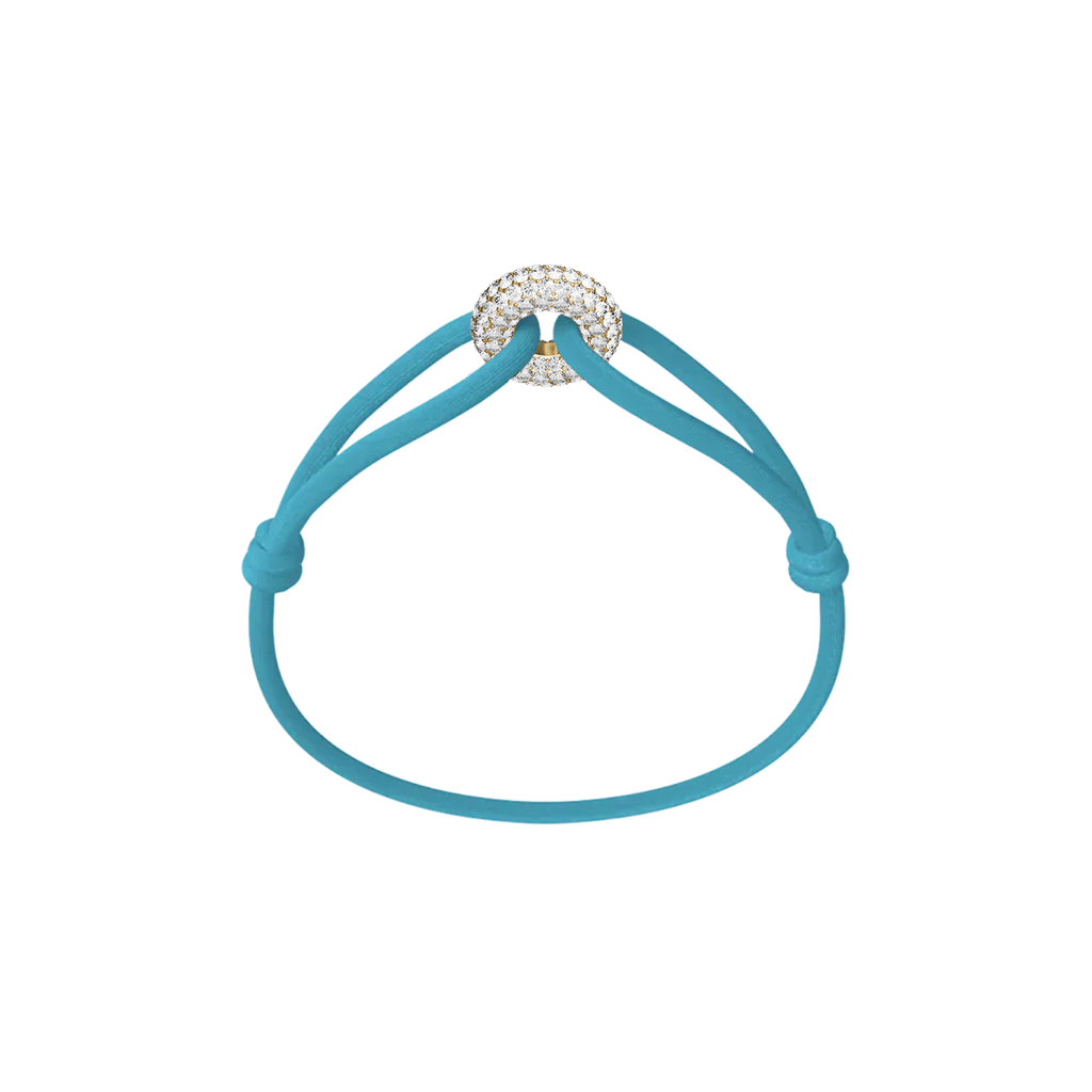 Golden Soho Pave Cord Bracelet