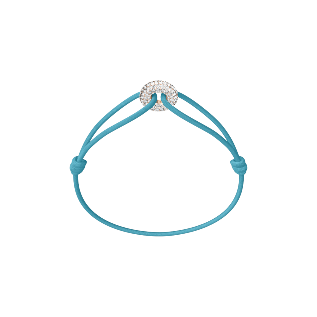 Mini Rose Soho Pave Cord Bracelet