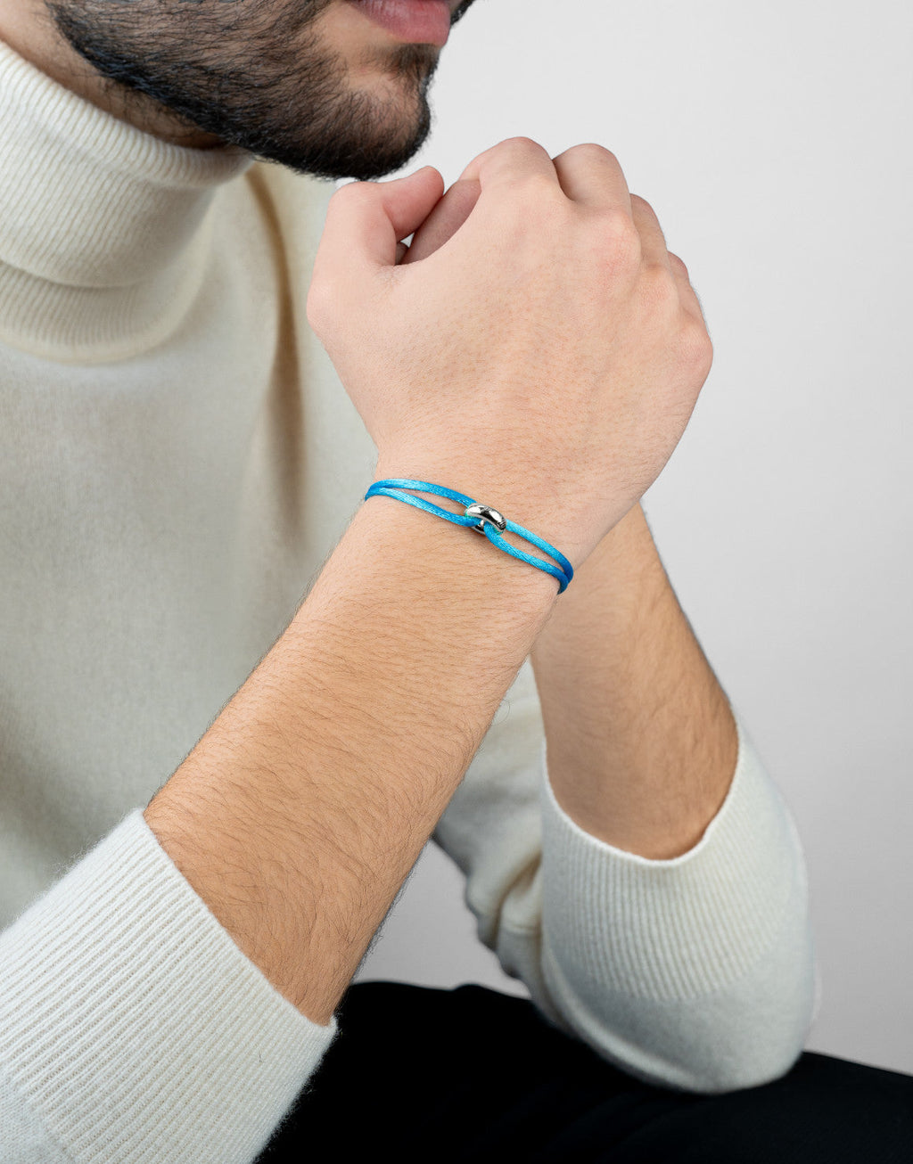 Silver Soho Cord Bracelet