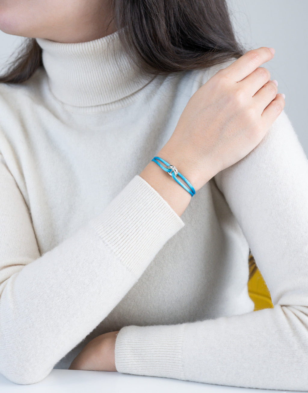 Silver Soho Diamond Cord Bracelet