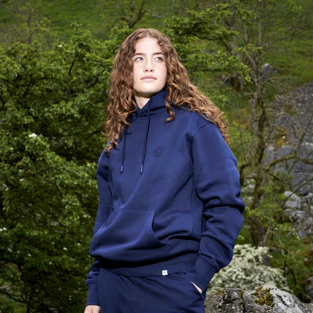 Unisex Brass Monkey Navy Hoodie
