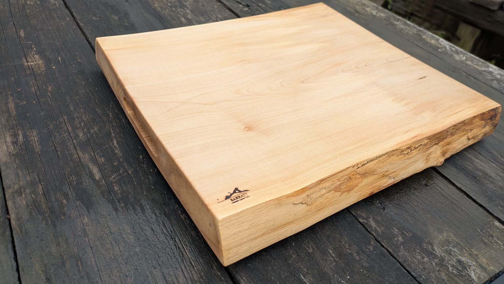 Sycamore with blue chopping board