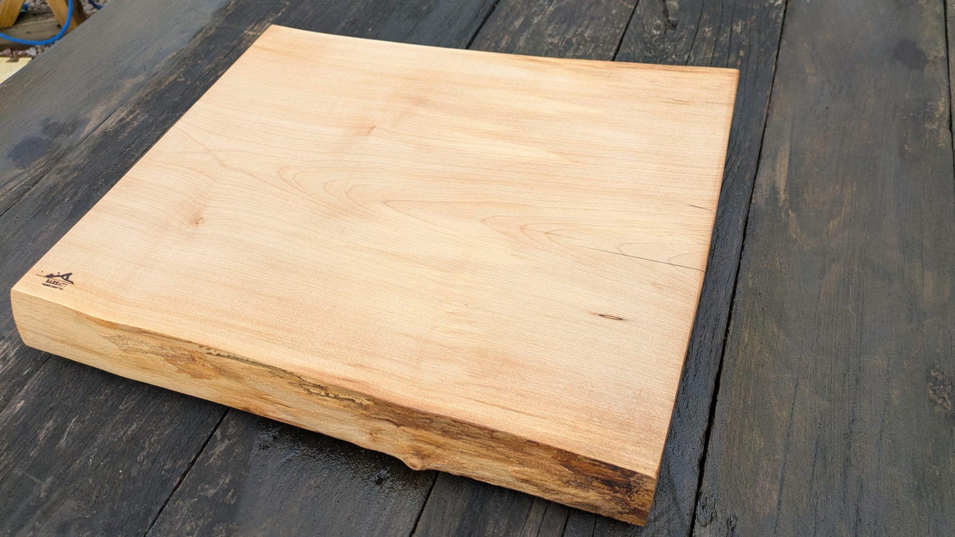 Sycamore with blue chopping board
