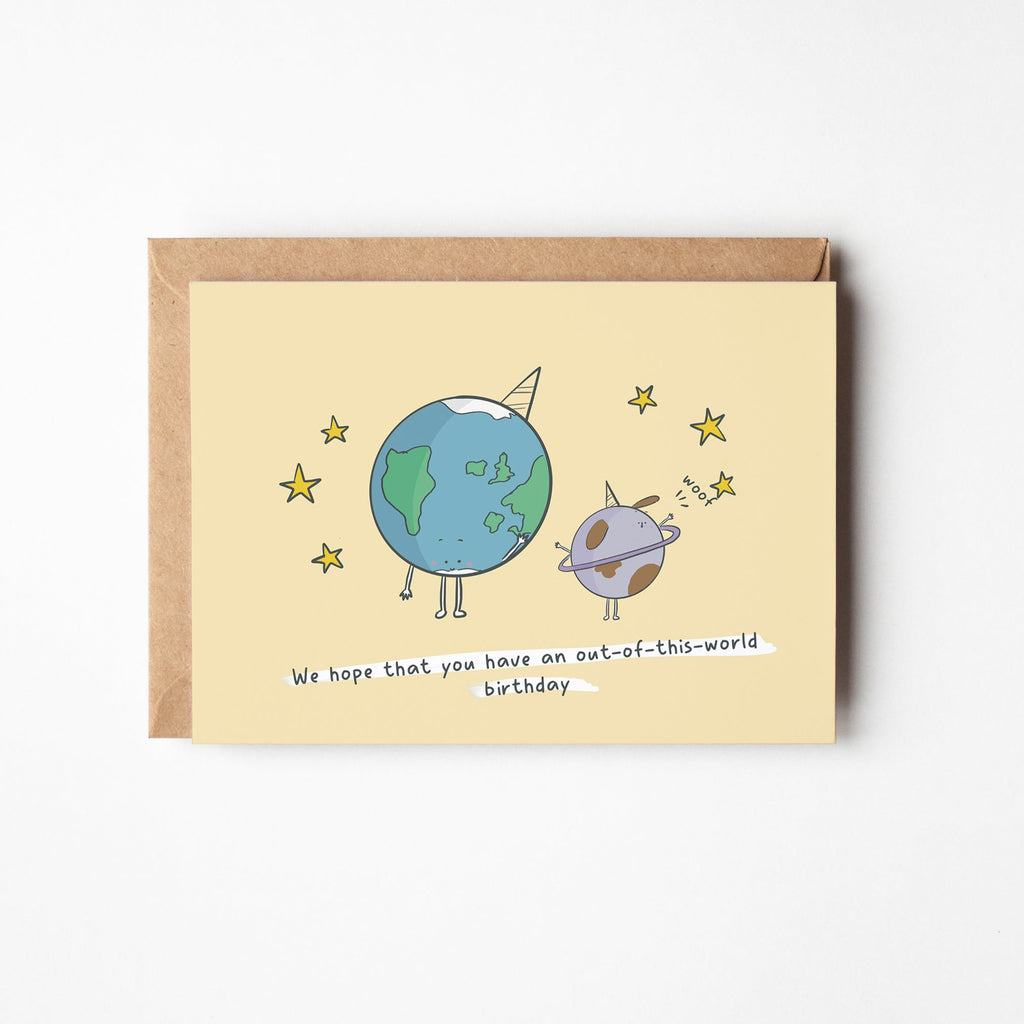 Out of This World Birthday Card