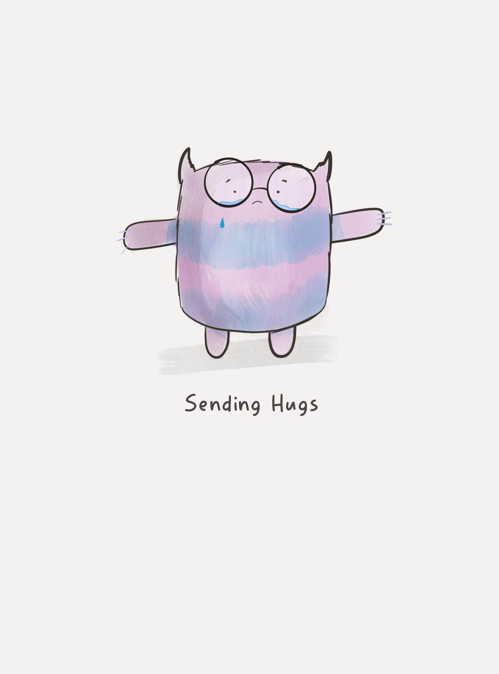 Sending Hugs – Comfort & Support Greeting Card