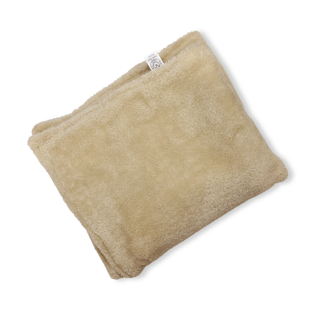 Teddy Bear Beige Dog Blanket by Soho Poms