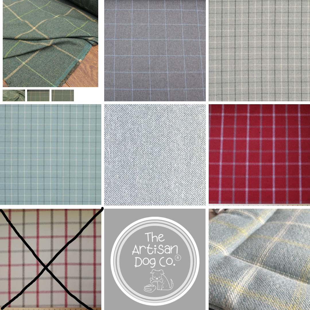 Luxury Handcrafted Red Check Dog Blanket