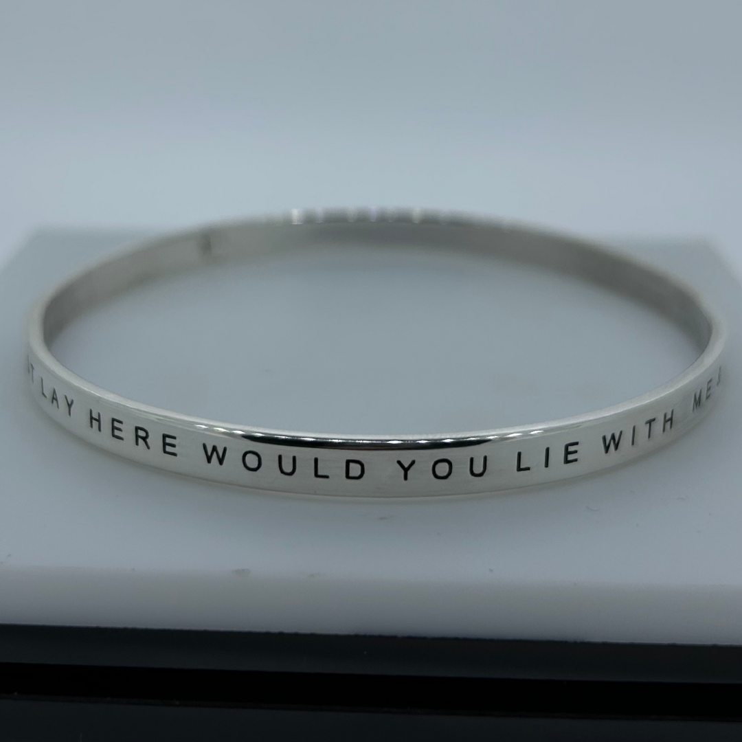 Midi Personalised Sterling Silver Bangle