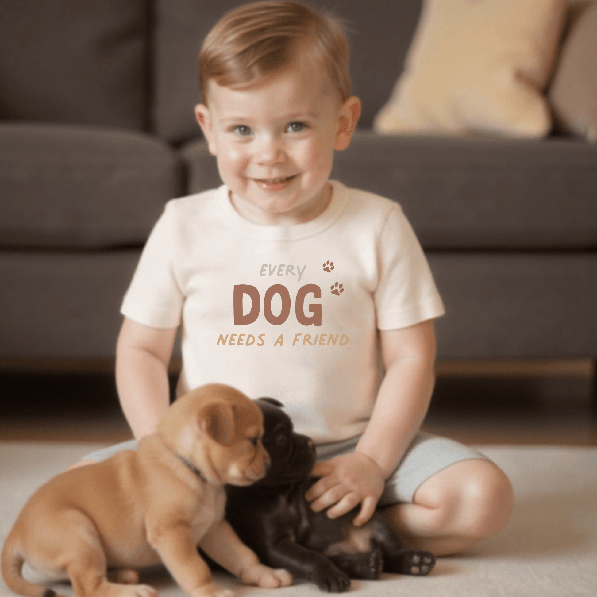 Every Dog Needs a Friend Organic Toddler Tee