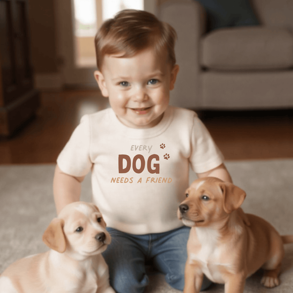 Every Dog Needs a Friend Organic Toddler Tee