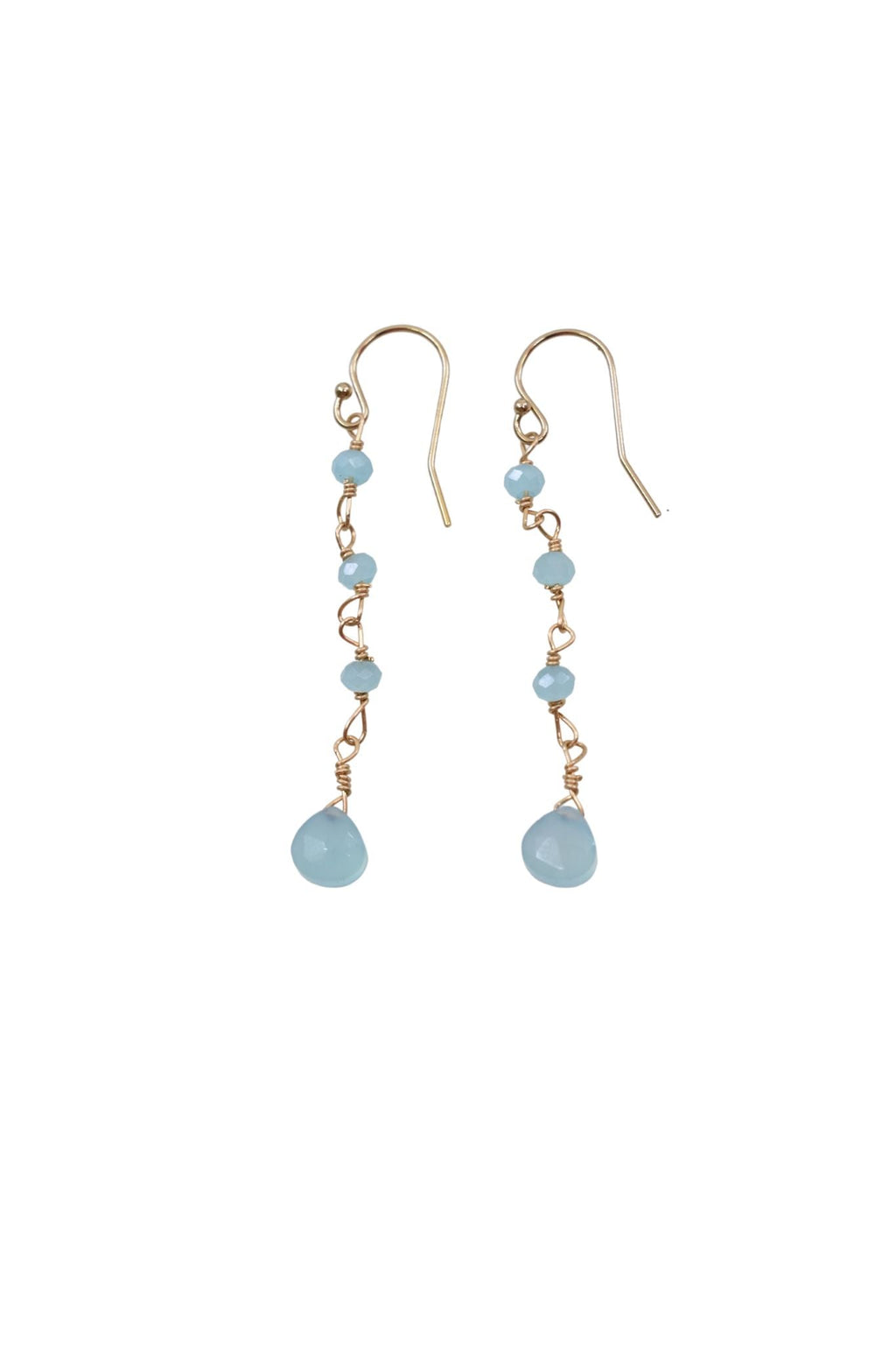 Emmah Earrings in Chalcedony