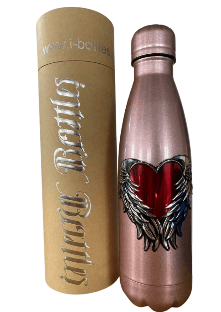 Black Stainless Steel Insulated Water Bottle 500ml