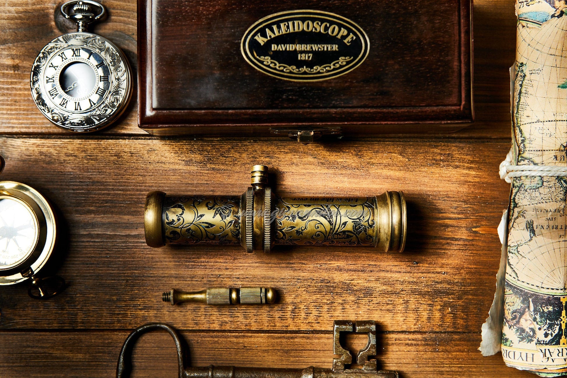 Handmade Kaleidoscope with Nautical Handle