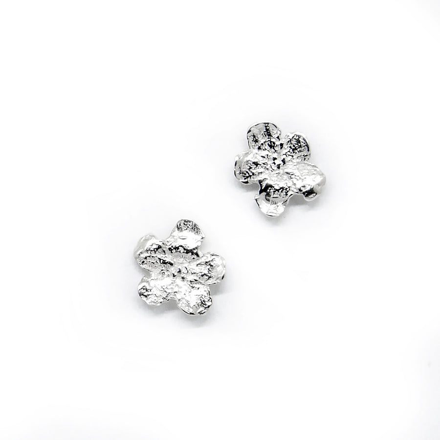 Forget-me-not Silver Earrings – Handcrafted SPRING Collection by Agnes Veski Jewellery at www.brixbailey.com