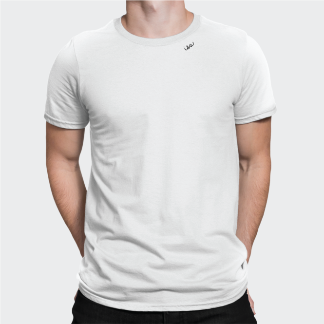 Embroidered Collar Organic Cotton T-shirt 