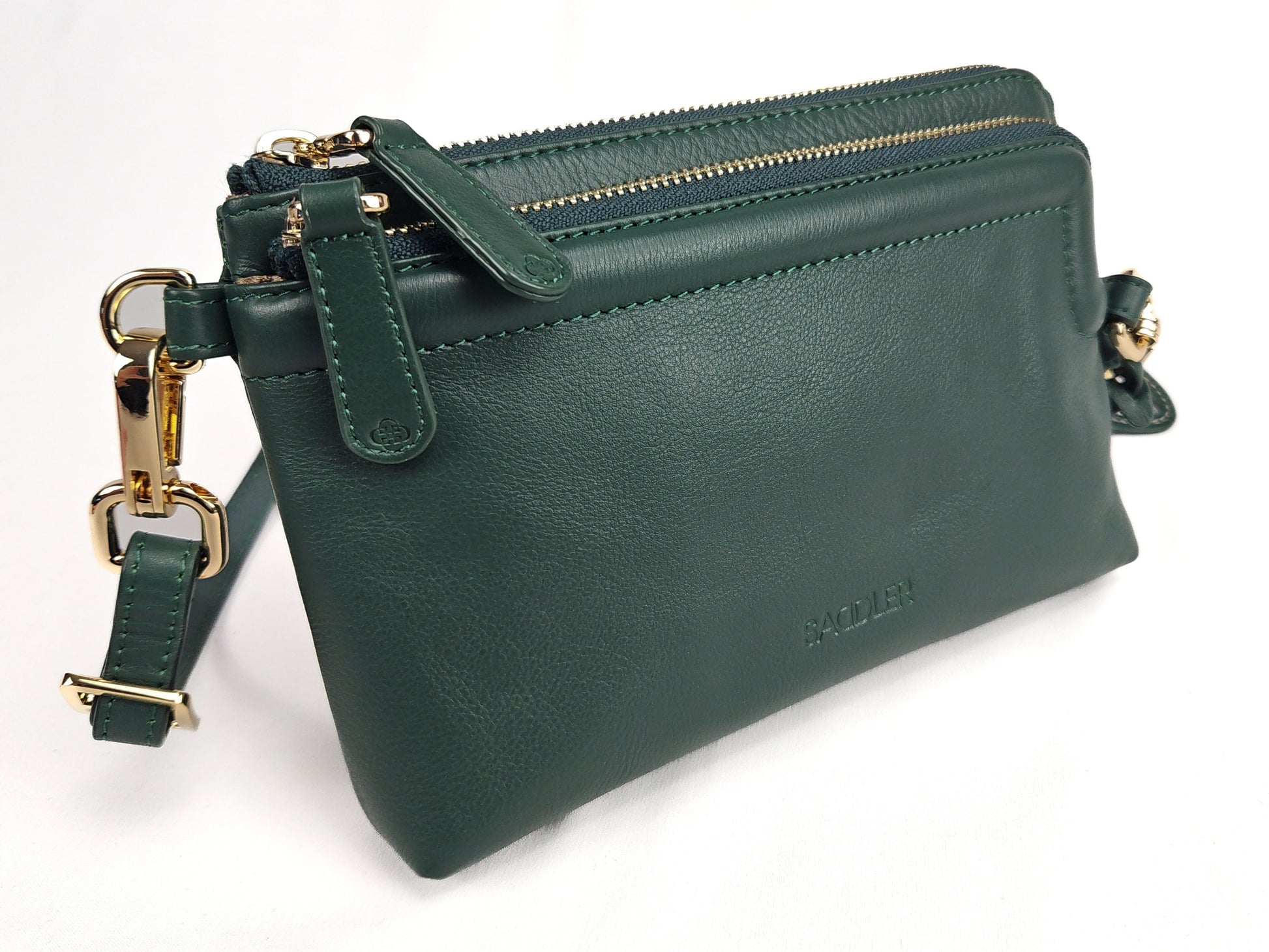 Heather Leather Clutch and Crossbody Bag, Handmade and Versatile