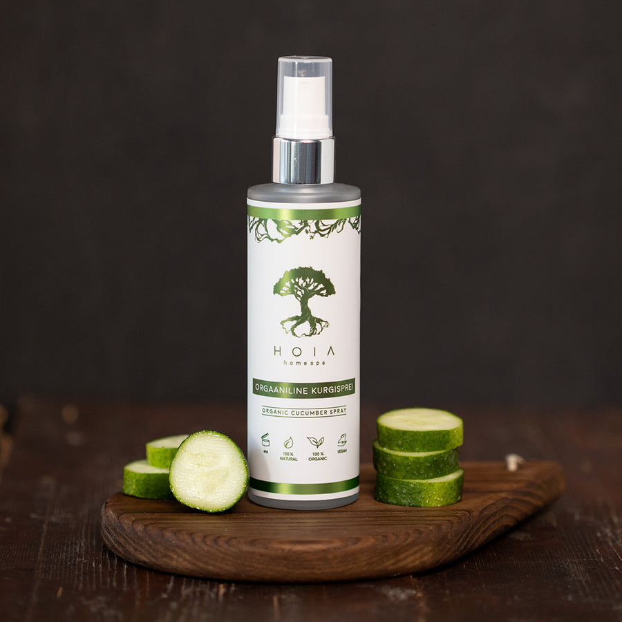 100% Natural Organic Cucumber Spray – Hydrate & Refresh Skin by HOIA at www.brixbailey.com