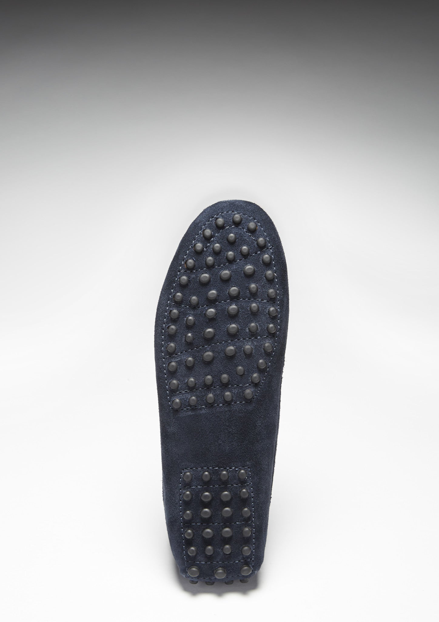 Women's Navy Blue Suede Penny Loafers