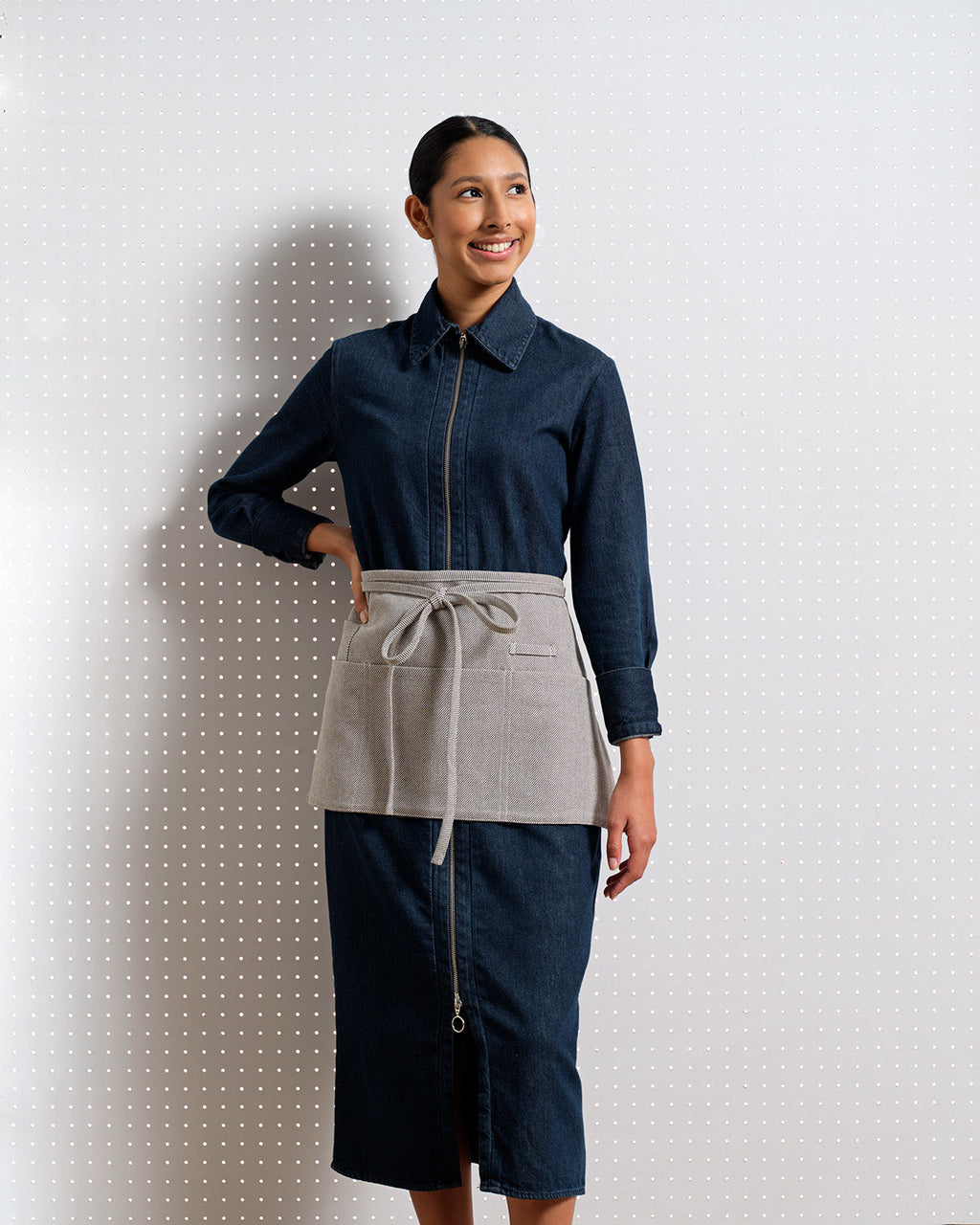 Waist Apron in Pure Cotton