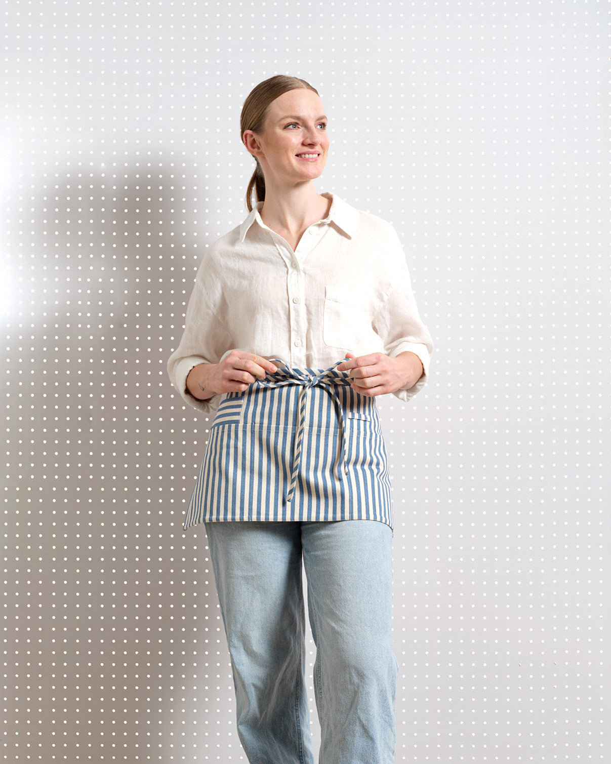 Waist Apron in Pure Cotton