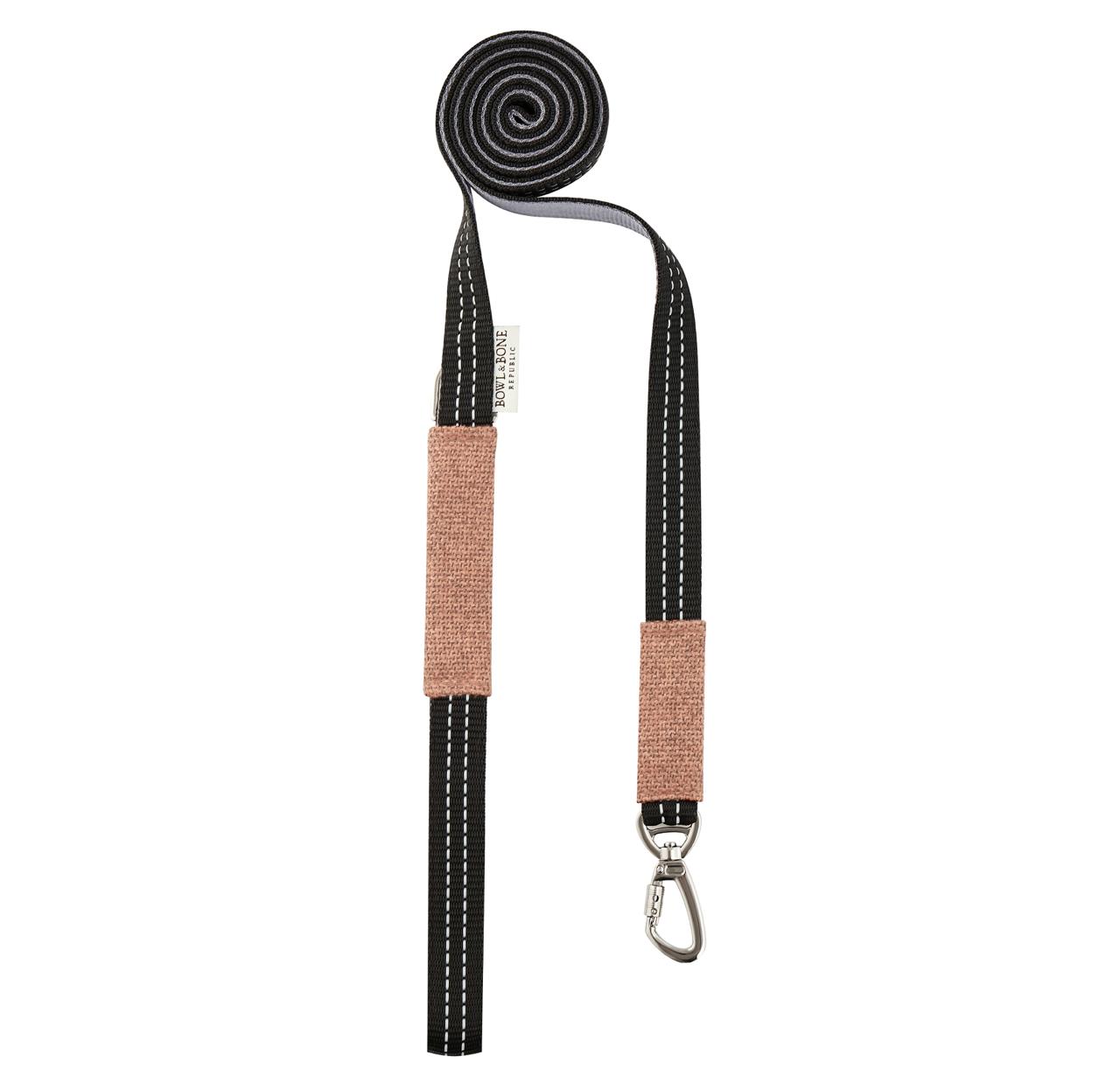 Soho Poms x Bowl & Bone Republic Dog Lead - Salmon