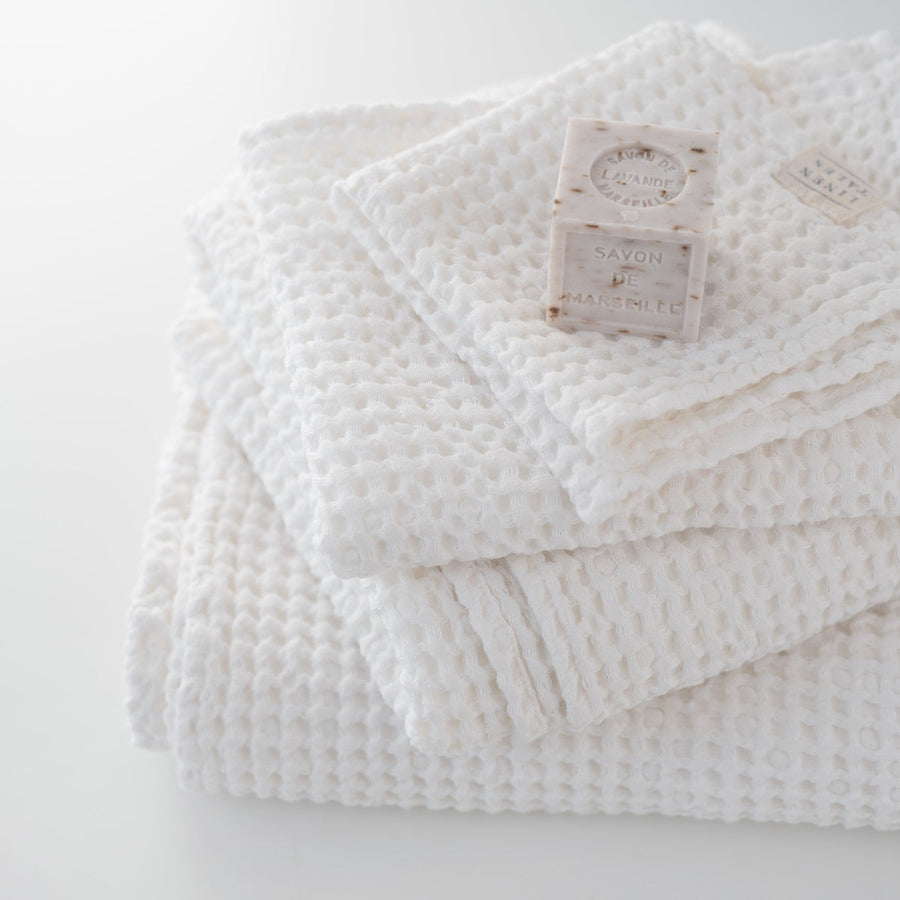 Luxurious Honeycomb Waffle Bath Towel – Soft & Quick-Dry by Linen Tales at www.brixbailey.com