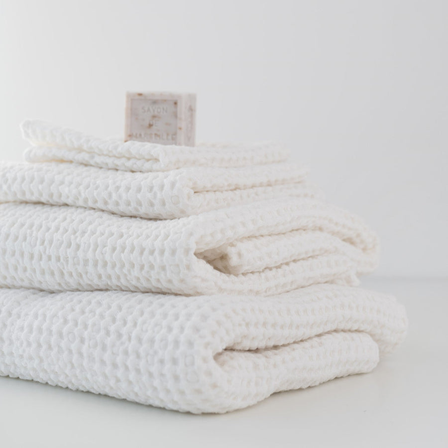 Luxurious Honeycomb Waffle Bath Towel – Spa-Like & Quick-Dry by Linen Tales at www.brixbailey.com