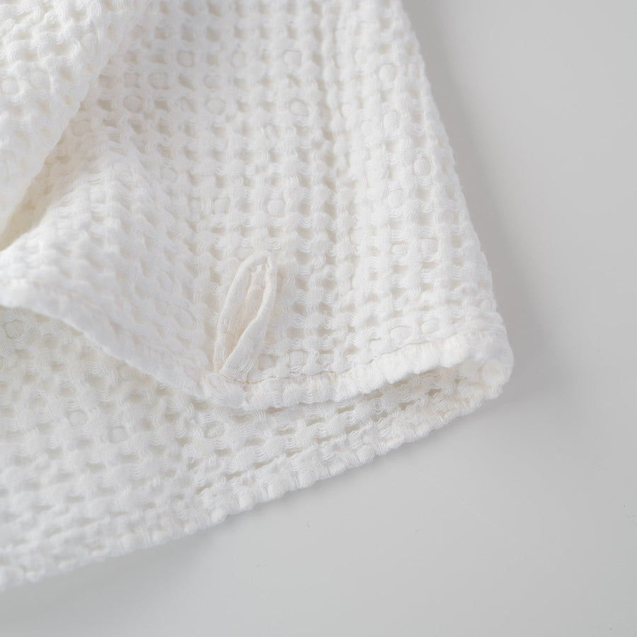 Luxurious Honeycomb Waffle Bath Towel – Soft, Quick-Dry Linen Blend by Linen Tales at www.brixbailey.com