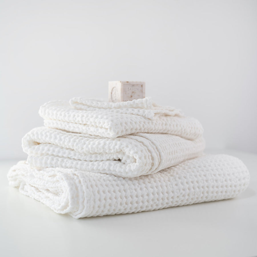 Luxurious Honeycomb Waffle Towel – Soft, Quick-Dry & Eco-Friendly by Linen Tales at www.brixbailey.com