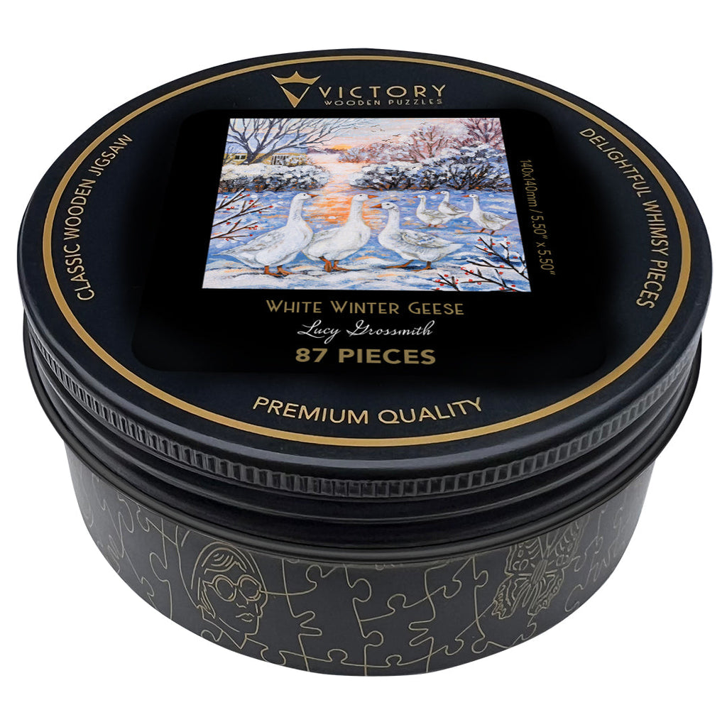 White Winter Geese MINI QT