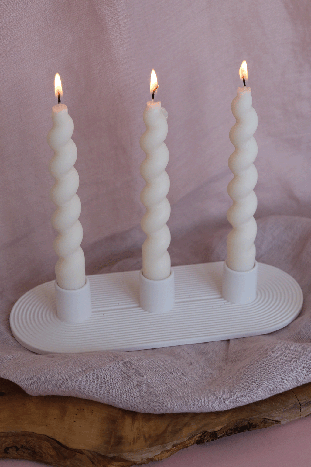 Minimalist Triple Candle Holder