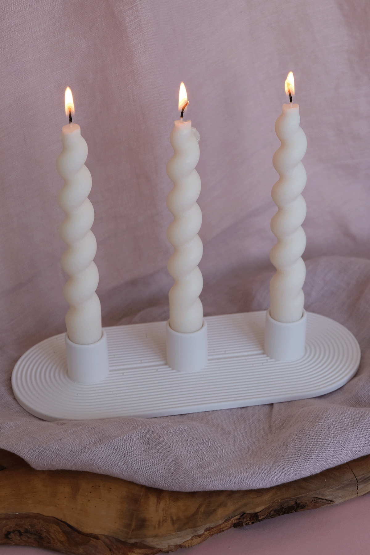 Minimalist Triple Candle Holder