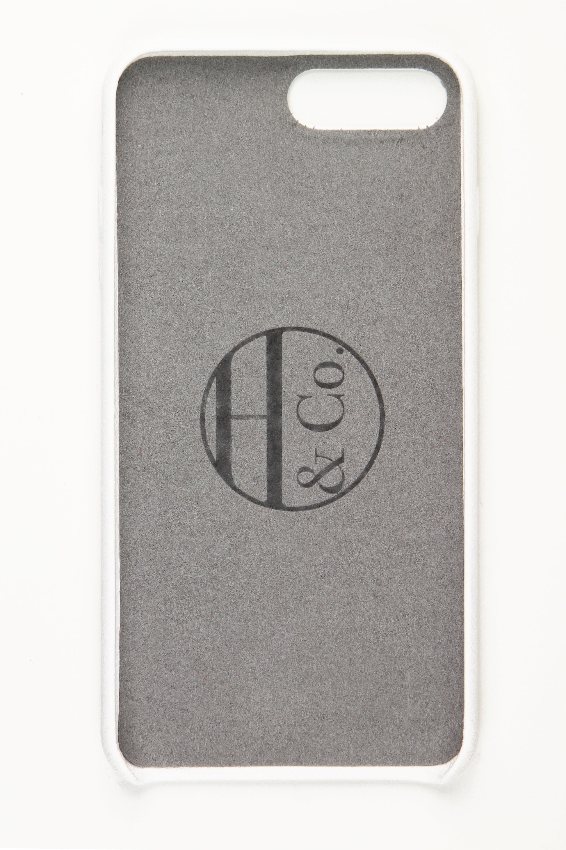 White Leather iPhone 7 and 8 Plus Case