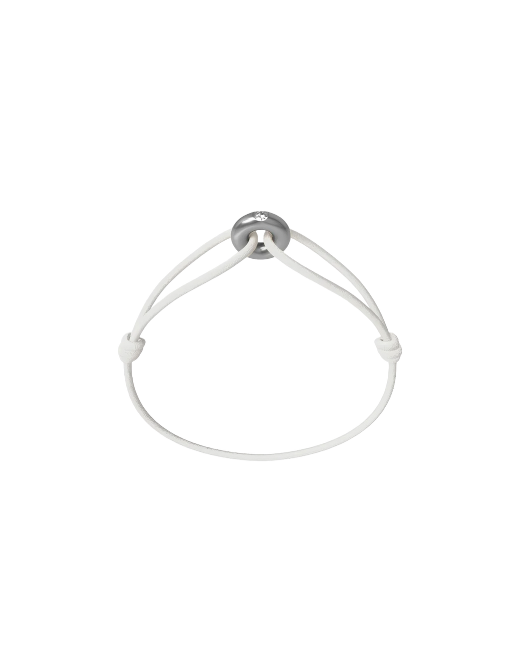 Mini Silver Soho Diamond Cord Bracelet