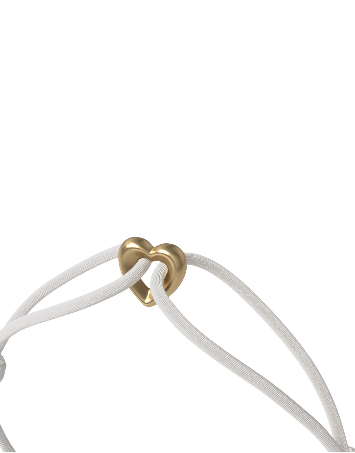 Golden Heart Cord Bracelet