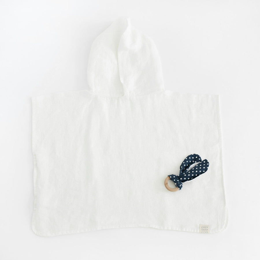 Kids Linen Poncho – Soft, Absorbent & Eco-Friendly by Linen Tales at www.brixbailey.com