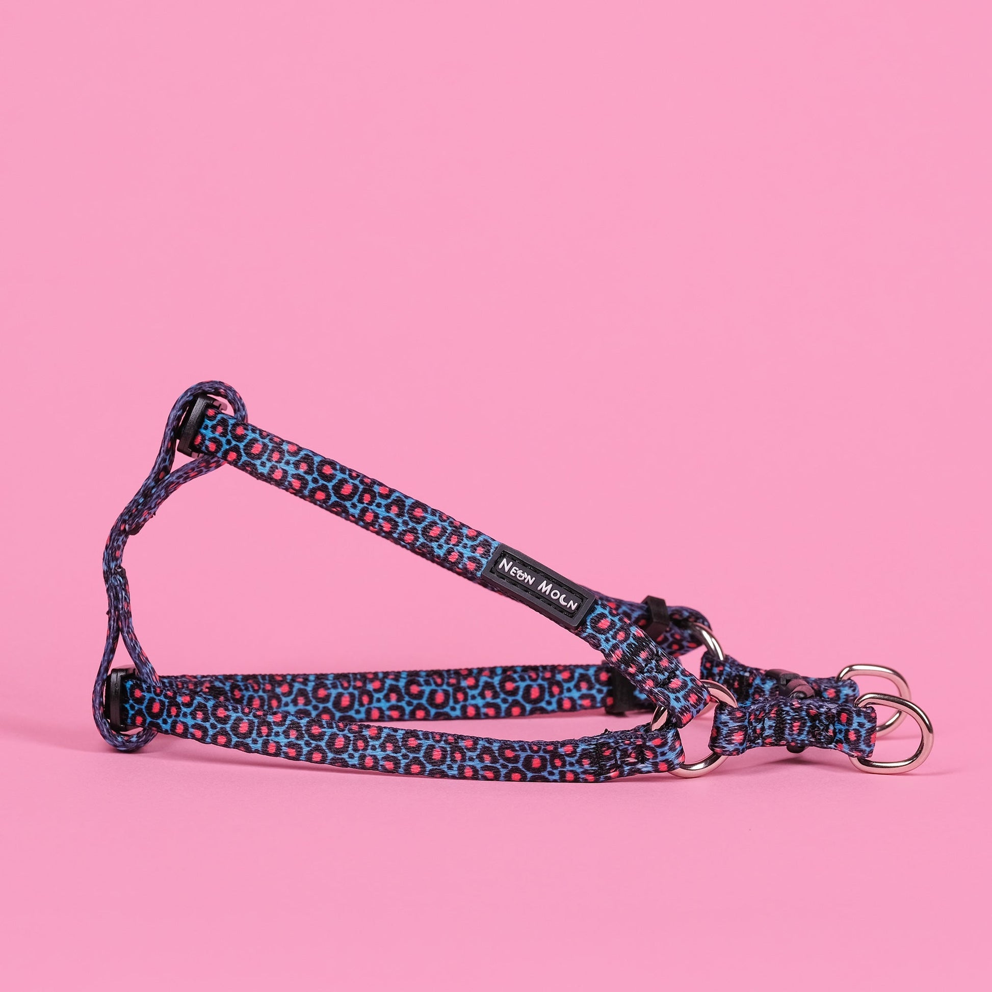 Willow Step In Harness Leopard Print Blue