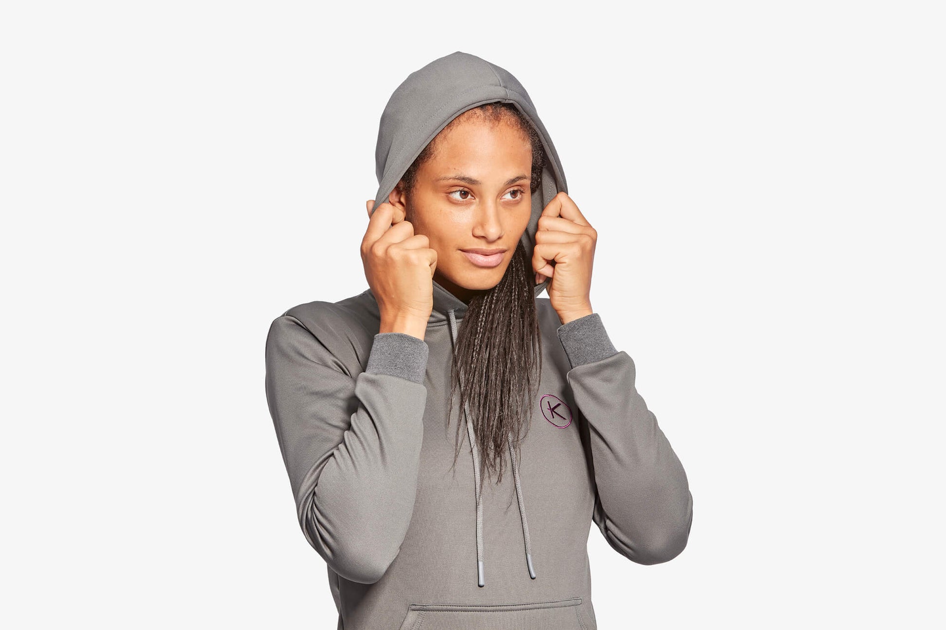 Women's Infrared Hoodie - Grey & Blue